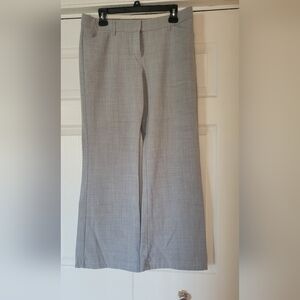 Express Editor Light Gray Women's Flare Pants